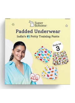 Superbottoms Padded Underwear™ For Babies | For Potty Training & Mess-Free Diaper-Free Time | 3 Layers Of Cotton Padding | Absorb 1 Pee | Pull-Up Style Potty Trainers  - Image 1