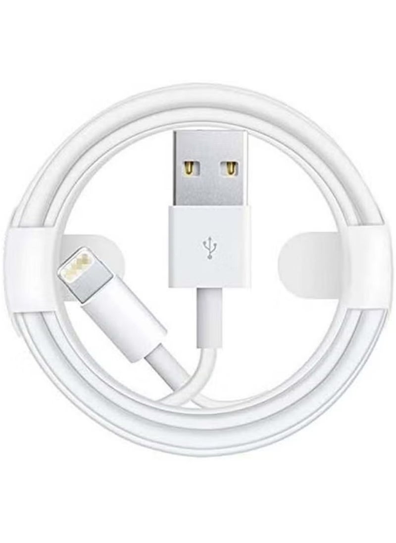 Generic USB To Lightning Data Sync And Charging Cable For Apple iPhone White  - Image 3