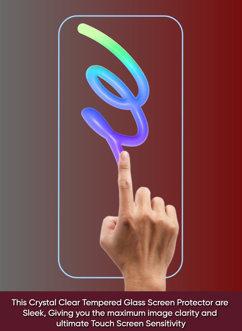 ACLIX 3 Pieces Antistatic ESD Dustproof Premium Quality High Definition Clear Tempered Glass Screen Protector Designed For Xiaomi Redmi A3 - Image 4