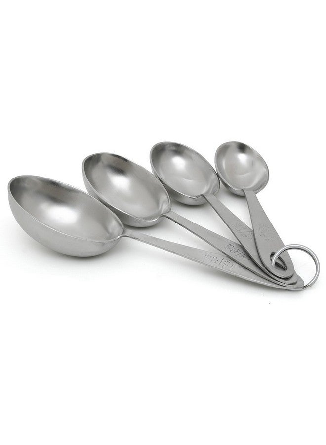 Lindy's MPC4 4-Piece Stainless Steel Measuring Scoop Set,Silver, 9 inches long - Image 1