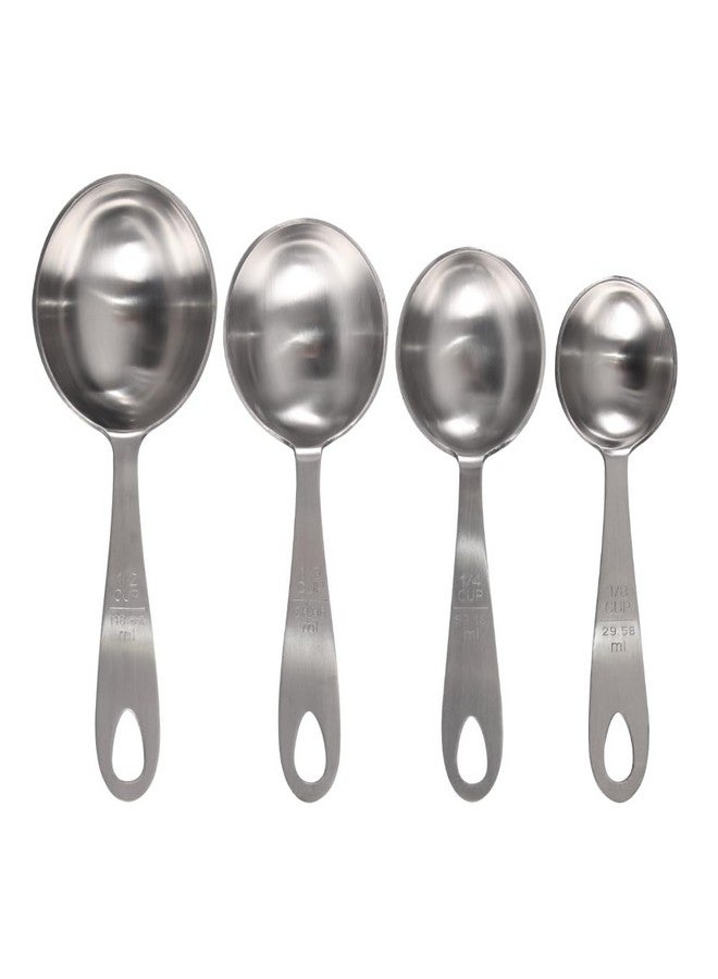 Lindy's MPC4 4-Piece Stainless Steel Measuring Scoop Set,Silver, 9 inches long - Image 4