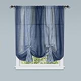 Achim Home Furnishings Achim Home Furnishings Ombre Tie up Shade, 50 by 63", Blue, 50 x 63,  - Image 1