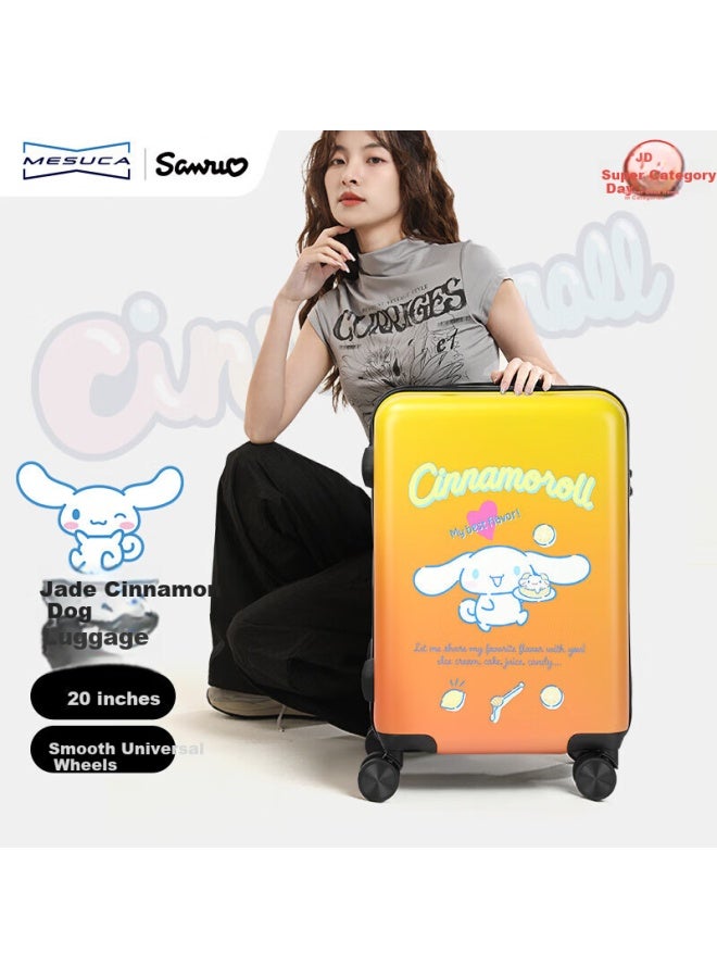 Mesuca X Cinnamoroll Dog 20-inch Cute Children's Luggage Suitcase With Password Lock Boarding Box - Image 1