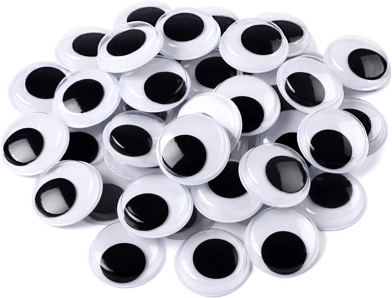 Prescent 200 pcs Googly Eyes 20 mm Size for Doll Making, Art Carft Supplies, DIY Projects Decoration and More (Set of 200pc) - Image 1