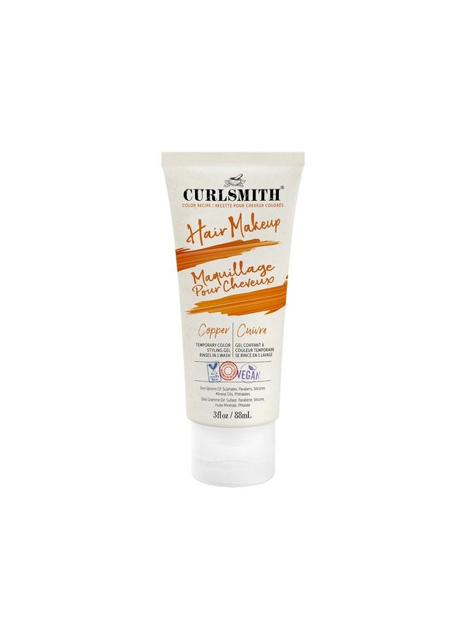 CURLSMITH Hair Makeup Vegan Temporary Hair Color And Styling Gel (Copper 3Fl.Oz)…  - Image 1