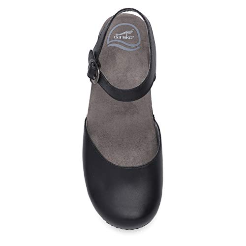 Dansko Sam Stylish Closed-Toe Sandal for Women - Lightweight with Added Arch Support - Durable PU Outsole for Long-Lasting Wear and Comfort Black Leather 5.5-6 M US - Image 3