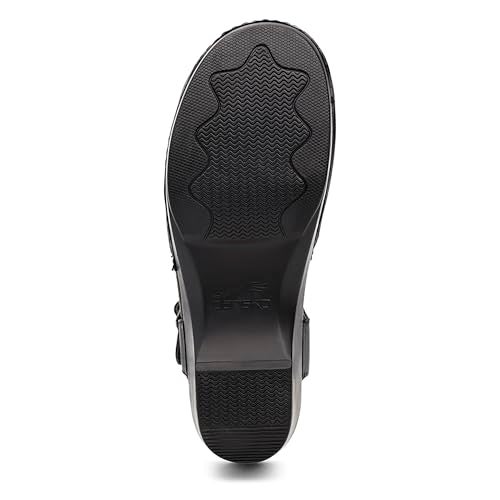 Dansko Sam Stylish Closed-Toe Sandal for Women - Lightweight with Added Arch Support - Durable PU Outsole for Long-Lasting Wear and Comfort Black Leather 5.5-6 M US - Image 4