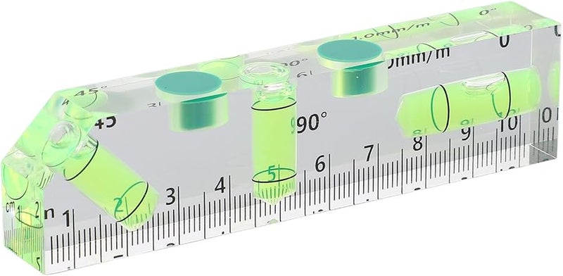 Acrylic Bubble Level With Magnets 45 90 180 Degree Leakproof Tool 102x25x15mm - Image 5