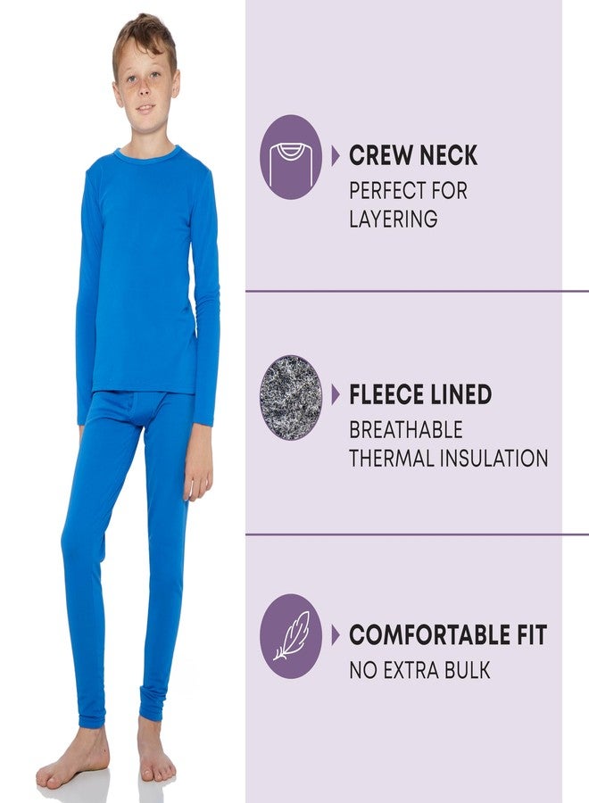 Rocky Thermal Underwear for Kids, Boys Thermals, Long Johns Underwear, Base Layer for Cold Weather/Skiing, Blue, M - Image 2