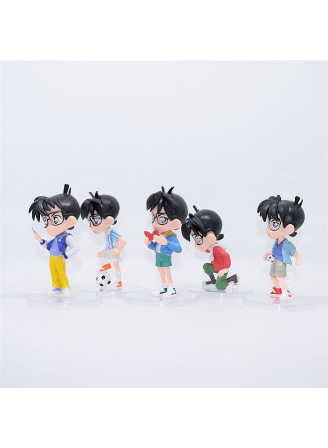 7 Generation Conan 5 Bags Hand Version Model Cartoon Spot Car Ornaments Gift Key Chain Collection Stall-Color:The Seventh Generation Conan 5 (about 8.5-10.5cm)  - Image 3