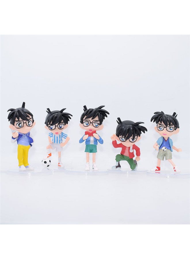 7 Generation Conan 5 Bags Hand Version Model Cartoon Spot Car Ornaments Gift Key Chain Collection Stall-Color:The Seventh Generation Conan 5 (about 8.5-10.5cm)  - Image 1