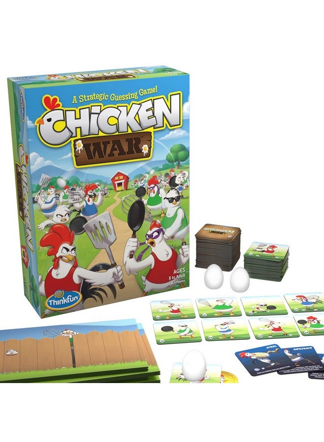 ThinkFun Chicken War Game - A Strategic Board Game with a Fun Theme and Hilarious Artwork, Perfect for Game Nights - Image 1