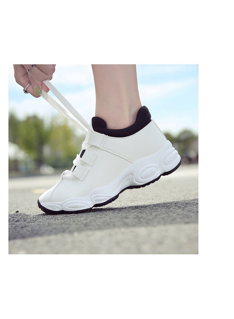 NIBEMINENT أحذية رياضية نسائية ذات كعب مائل قابلة للتنفس، أحذية تدريب كاجوال نسائية خارجية، - Image 3