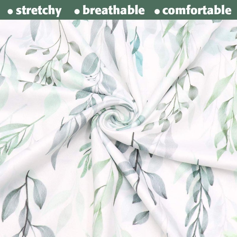 DILIMI Newborn Lounger Cover, Removable Baby Lounger Cover, Ultra Soft Comfortable Slipcover for Infant Lounger Pillow, Green Leaf - Image 3