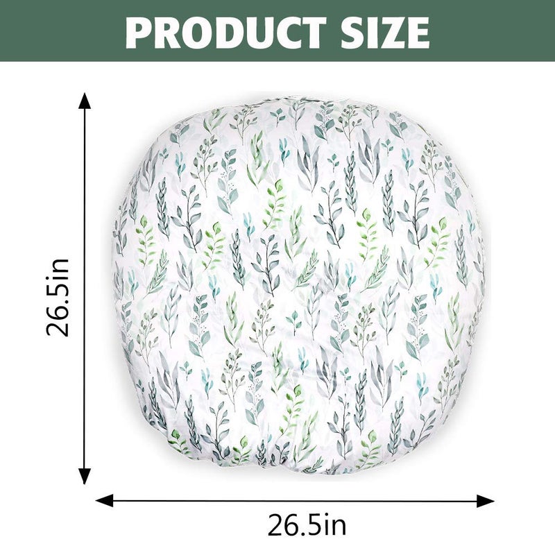 DILIMI Newborn Lounger Cover, Removable Baby Lounger Cover, Ultra Soft Comfortable Slipcover for Infant Lounger Pillow, Green Leaf - Image 4