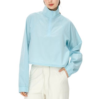 alo Spring and Autumn new yoga half zipper stand collar windproof sweater jacket sports fitness women drawstring elastic cuffs Haze Blue - pzsku/ZEA7BFD1FD65EACC1D26FZ/45/1746197920/770c48bf-8b6d-44dd-a322-9e22b4f6492e