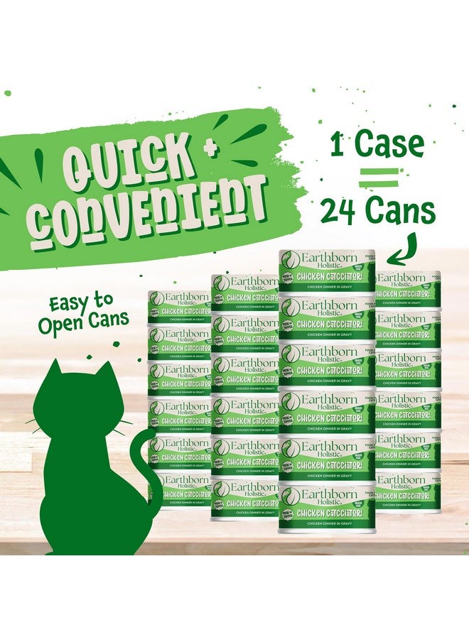 Earthborn Holistic Earthborn Holistic Chicken Catcciatori Grain-Free Moist Cat Food 3 oz Can  - Image 5