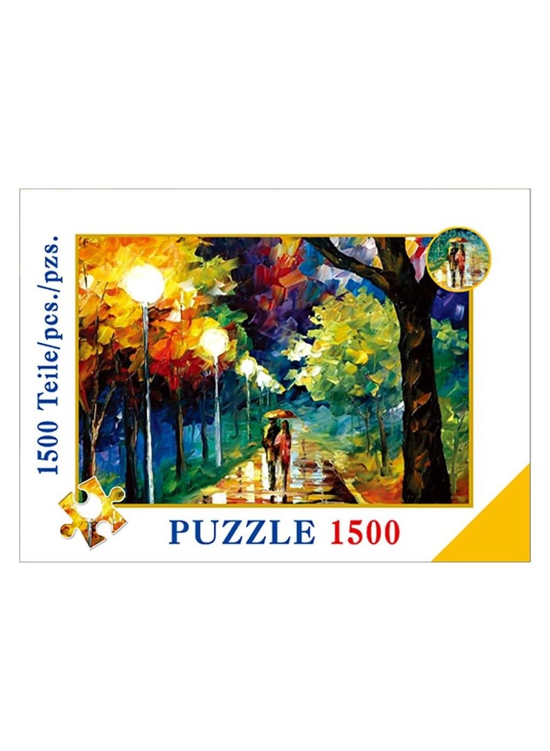 1500 Piece Puzzle Challenge Your Creativity and Intelligence  Perfect Gift and Family Time Activity  High Quality and Vibrant Colors - Image 1