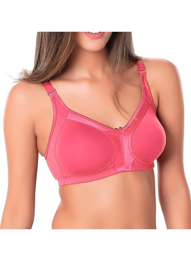 Love Bell - Love Bell Women's Everyday Bra - Cotton Spandex Four-way Stretch Shaping - Non-Padded, Minimizer, Wire-free, Super Comfort - Image 1