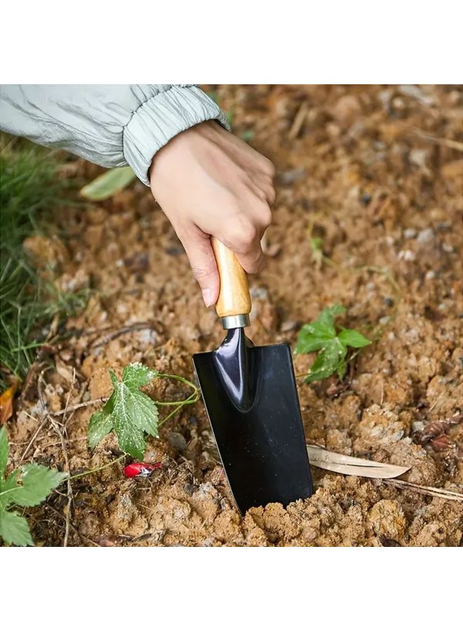 1 Set Stainless Steel Gardening Tool Set Non Rust Shovel Rake Fork Transplanter With Ergonomic Handles Heavy Duty Yard Work Tools For Planting Weeding - Image 4