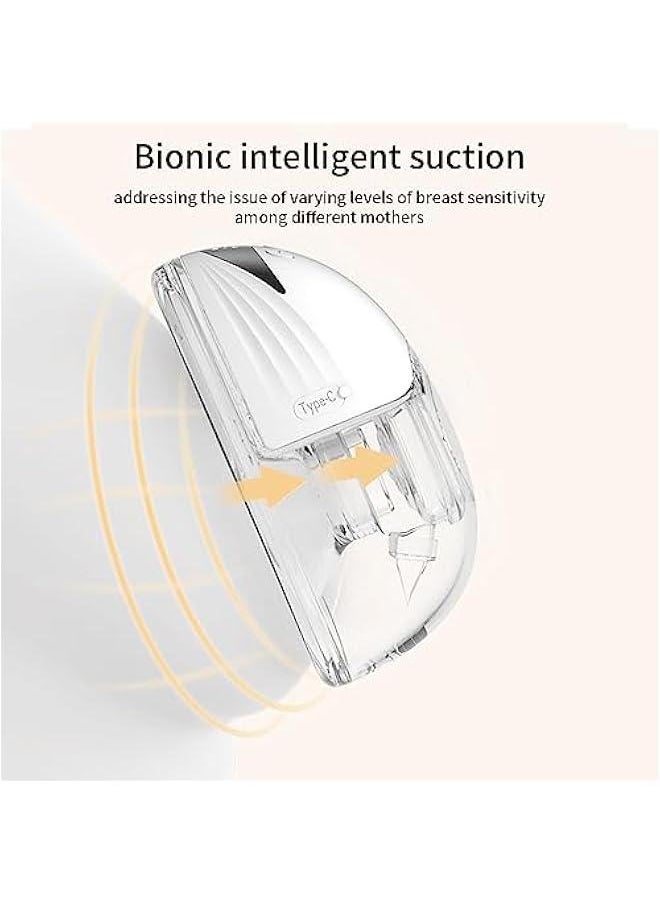 جونيس Mingzhe Wearable Electric Breast Pump,Hands Free Breast Pump Lightweight with LED Display 4 Modes & 12 Levels  - Image 5