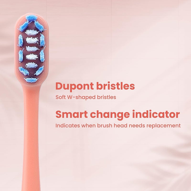 Dr.Dento Neo Sonic Electric Toothbrush | Soft Dupont Bristles | Sonic Vibrations | Unisex Adults | 2 Brush Heads & 1 Cover | 120 Days Battery Life | Eco-Friendly & Ergonomic Design - Image 3