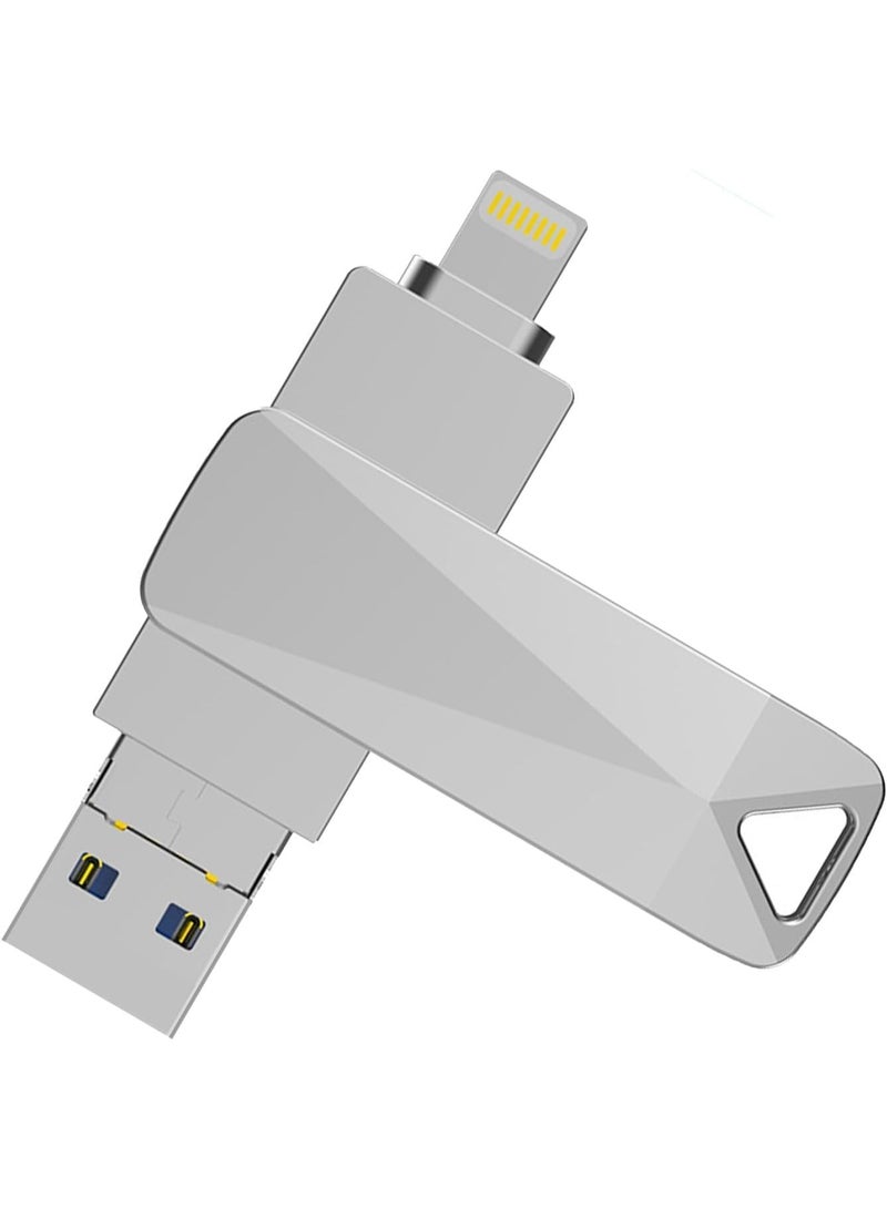 INSIJAM Flash Drive 1Tb Dual Drive 3 in 1 Type-c Thumb Drive USB Stick for Smartphones MacBook PC Tablets for Photos Videos Documents - Image 1