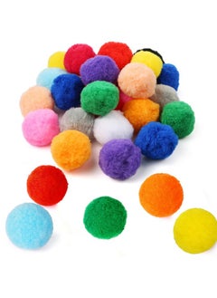 Pllieay Pllieay 30pcs 15 Colors 2.4 Inch Very Large Assorted Pom Poms Arts and Crafts for DIY Creative Crafts Decorations, Water Balloons Outdoor Water Toys  - Image 1