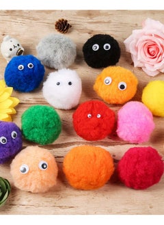 Pllieay Pllieay 30pcs 15 Colors 2.4 Inch Very Large Assorted Pom Poms Arts and Crafts for DIY Creative Crafts Decorations, Water Balloons Outdoor Water Toys  - Image 5