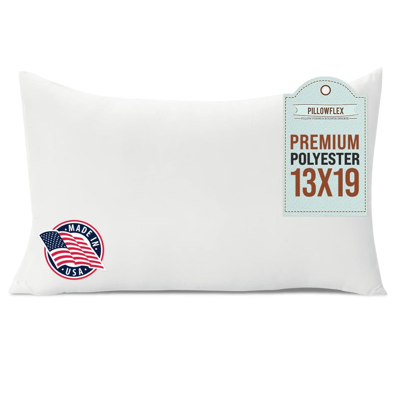 Pillowflex Premium Polyester Throw Pillow Insert - 21x27 - Ultra Soft Large Rectangle Throw Pillow, Couch Sham, Lumbar, Back, Sofa - Machine Washable - Decorative Accent Form - 1 Soft Pillow - Image 1
