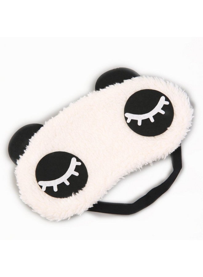 Jenna Eyelashes Panda Sleeping Eye Mask, White, 40.82G - Image 1