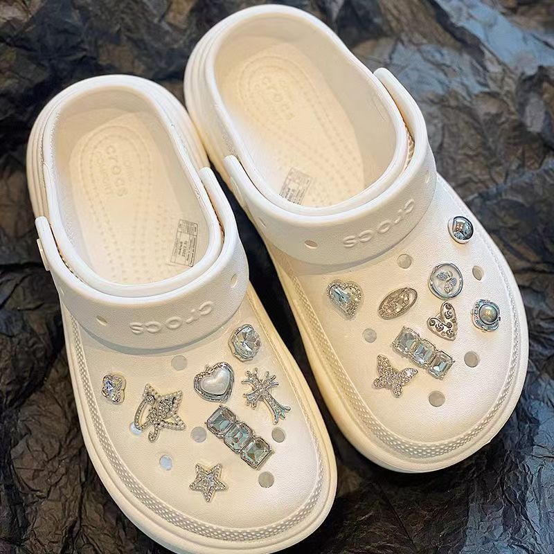DIY Shoe Flower Set for Crocs & Sandals - Baroque Pearl Design