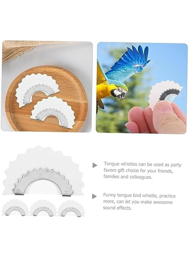 4-Piece Bird Whistling Funny Caller Trainer for Pets Metal Whistle White Child Box Singing In  - Image 3
