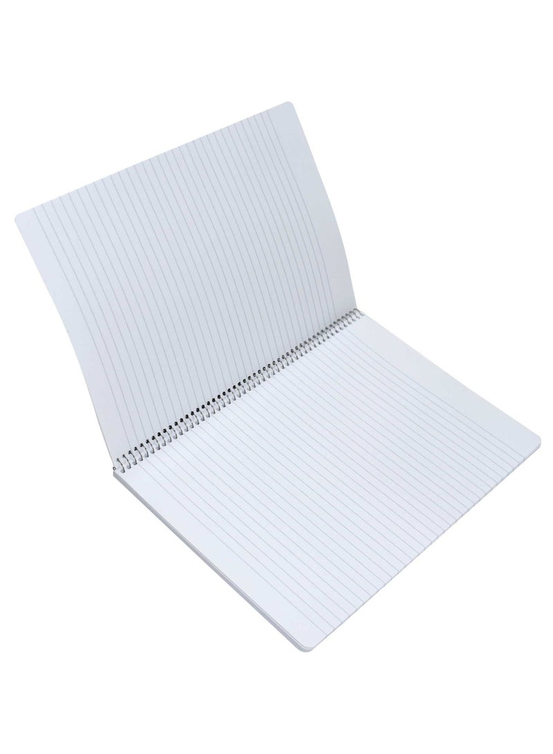 FIS Pack of 10  Sprial  Soft Cover Notebook Single Line, A4, 80 Sheets -FSNBSA480SL07 - Image 3