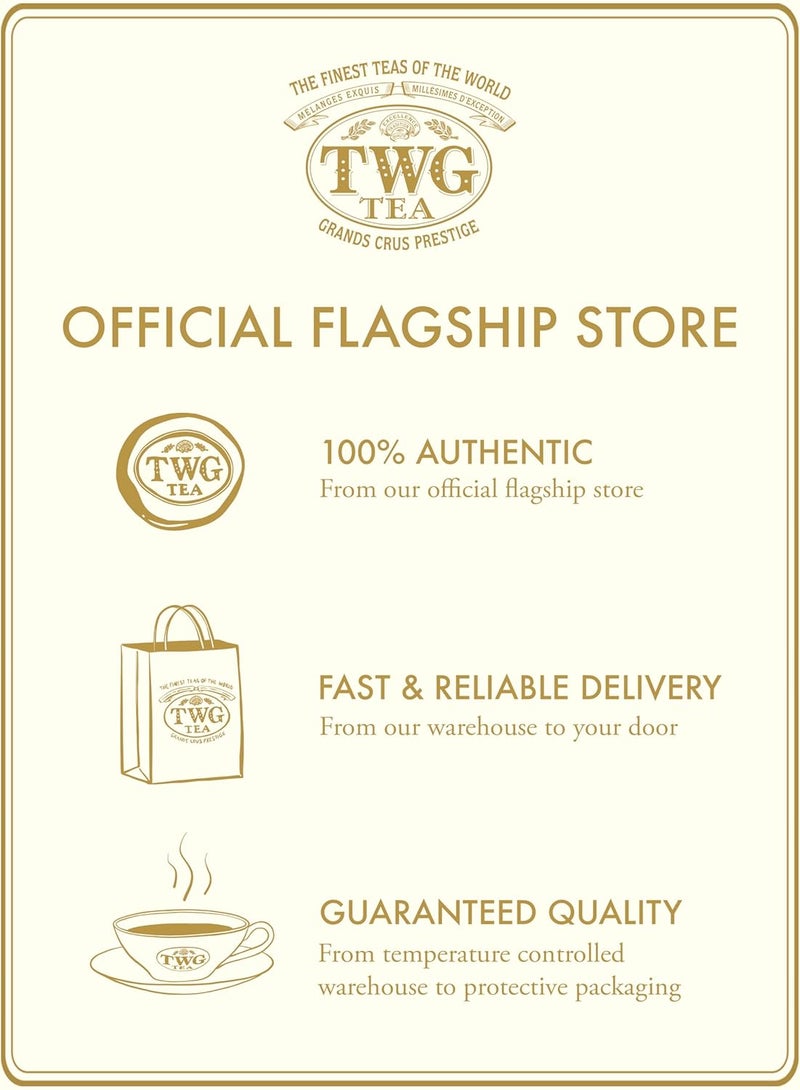 TWG Tea Silver Moon Green Tea with Grand Berry & Vanilla - Haute Couture Tin, 100g - Image 5