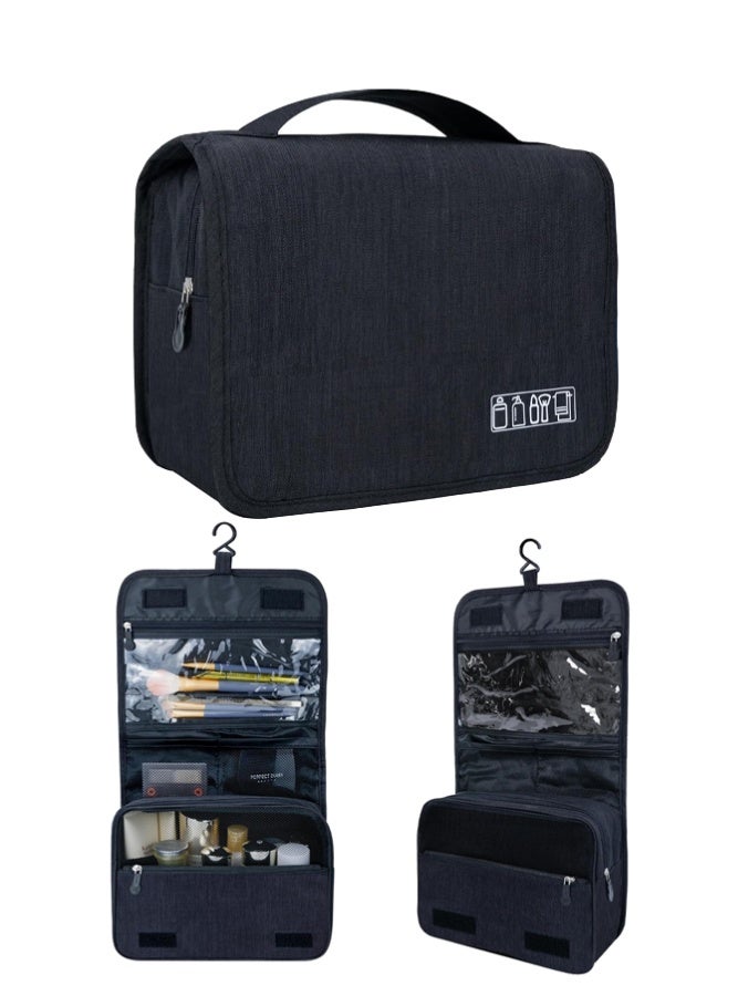 تعليق حقيبة مرحاض السفر للرجال والنساء ، حقيبة النظافة ، منظم مستحضرات التجميل المضادة للماء والمتعددة الوظائف للاكسسوارات / الحلاقة / العناية / مستحضرات التجميل / المرحاض - Image 1