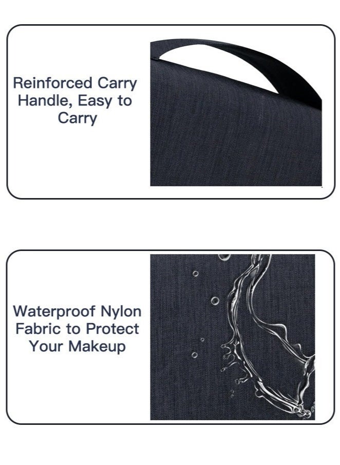 تعليق حقيبة مرحاض السفر للرجال والنساء ، حقيبة النظافة ، منظم مستحضرات التجميل المضادة للماء والمتعددة الوظائف للاكسسوارات / الحلاقة / العناية / مستحضرات التجميل / المرحاض - Image 5