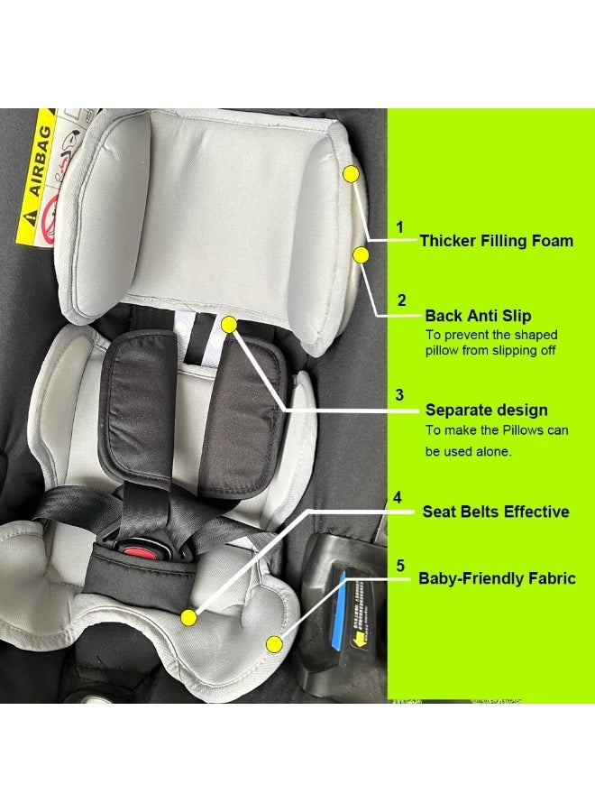 AICTIMO Head and Body Support Pillow Compatible with Doona Car Seat Strollers, Stroller Cushion - Image 3