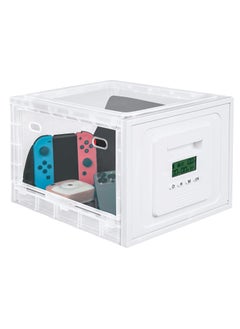 Excefore Lockable Box, 2 Mode Timing/Password Medicine Storage Box with Lock, Lockable Storage Bin Organiser Box for Fridge Food/Snacks/Phone/Tablet Jail/Home Safety, Batteries not included  - Image 1