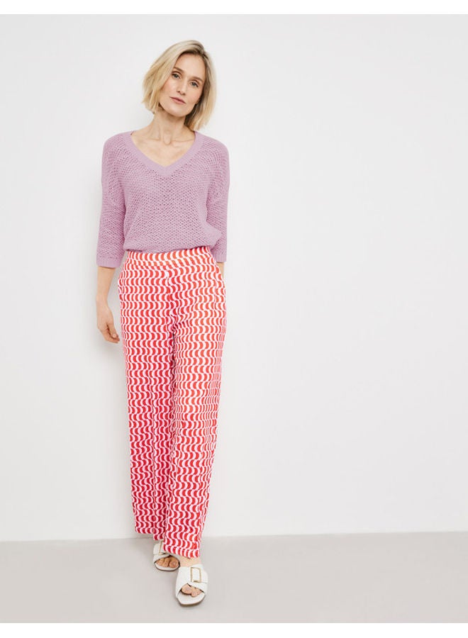 GERRY WEBER Patterned slip-on trousers  - Image 1