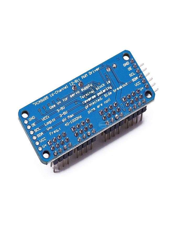 Teyleten Robot PCA9685 16 Channel 12 bit PWM Servo Motor Driver I2C IIC Module for MG90S SG90 MG995 Compatible with Arduino Raspberry Pi (2pcs) - Image 4
