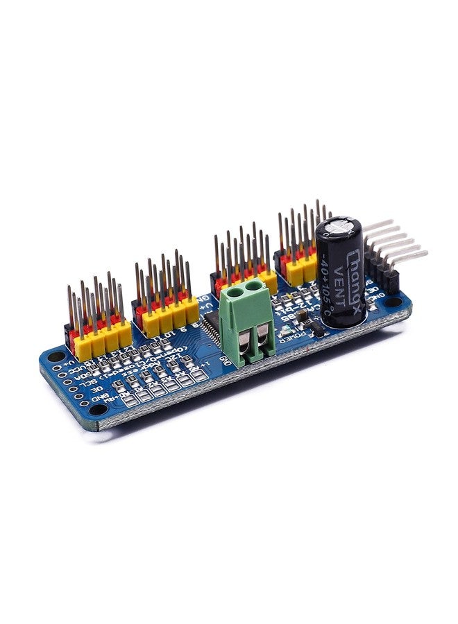 Teyleten Robot PCA9685 16 Channel 12 bit PWM Servo Motor Driver I2C IIC Module for MG90S SG90 MG995 Compatible with Arduino Raspberry Pi (2pcs) - Image 3