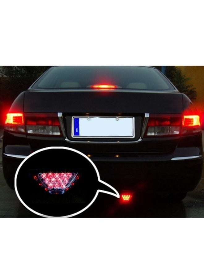 12 Led Car Brake Lights, Universal Tail Lights, Triangle Warning Lights, Red with Flash Mode - Image 2