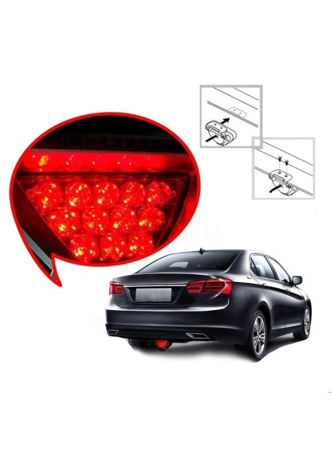 12 Led Car Brake Lights, Universal Tail Lights, Triangle Warning Lights, Red with Flash Mode - Image 5