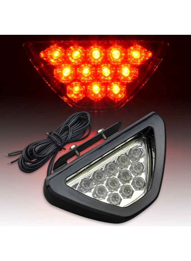 12 Led Car Brake Lights, Universal Tail Lights, Triangle Warning Lights, Red with Flash Mode - Image 3