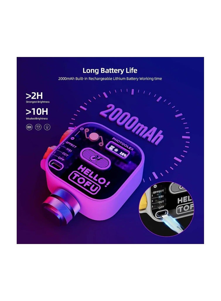 PROMAGE PM 100R TOFU PORTABLE RGB LED CAMERA LIGHT - Image 3