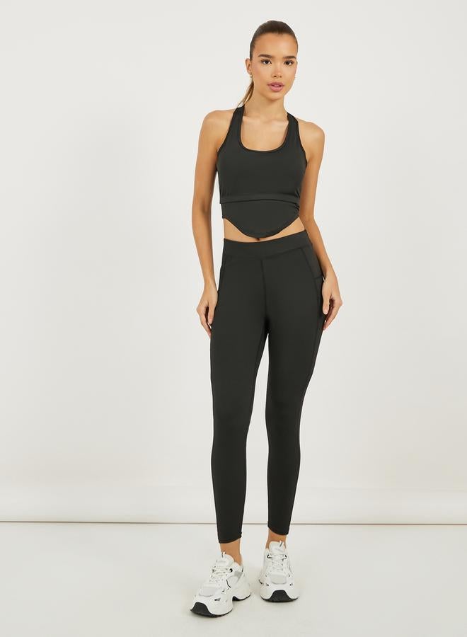Styli Racerback Curved Hem Padded Tank - Image 3