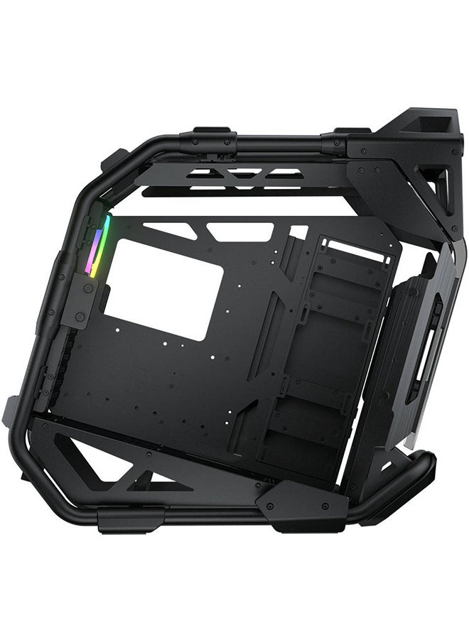 Cougar - COUGAR CRATUS ATX Mid-Tower RGB Case with Variety Customization & Convection Dynamics, Temp Glass, Up to 360mm Radiator & 9*120mm Fans, Dynamic Lighting, USB 3.0/Type-C, Back | 385LMS0.0001 - Image 1