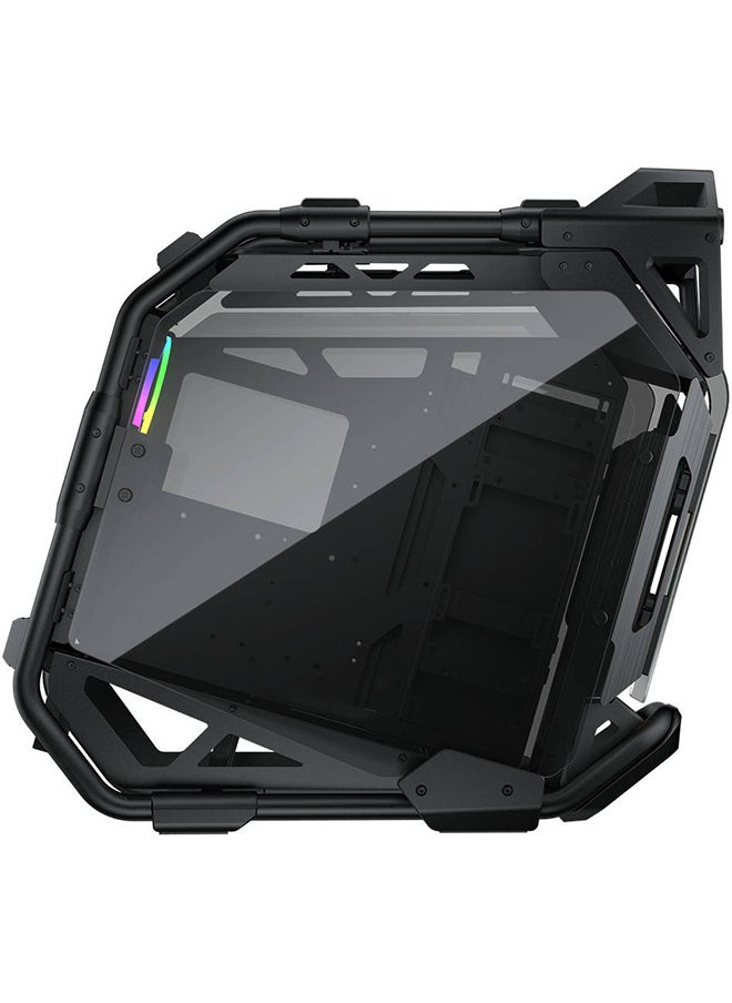 Cougar - COUGAR CRATUS ATX Mid-Tower RGB Case with Variety Customization & Convection Dynamics, Temp Glass, Up to 360mm Radiator & 9*120mm Fans, Dynamic Lighting, USB 3.0/Type-C, Back | 385LMS0.0001 - Image 1