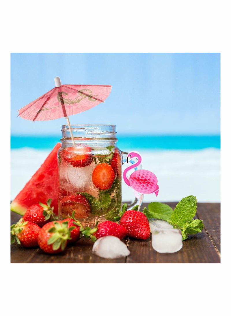 Excefore Hawaiian Luau Party Decorations Hawaiian Grass Table Skirt Set for Tropical Party Tiki Aloha Summer Theme Decorations Supplies - Image 4